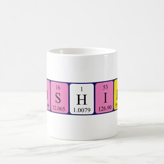 Yoshiko periodieke lijstnaam mok (Center)