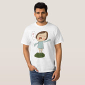 Yoshimoto nara trek schattig t-shirt (Voorkant volledig)