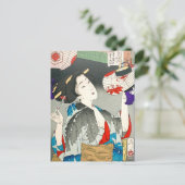 Yoshitoshi 32 Aspects serie Capable Waitress Briefkaart (Staand voorkant)