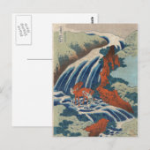 Yoshitsune Umarai waterfall in Yoshino in Washingt Briefkaart (Voorkant / Achterkant)