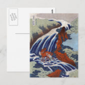 Yoshitsune Umarai waterval in Yoshino in Washingto Briefkaart (Voorkant / Achterkant)