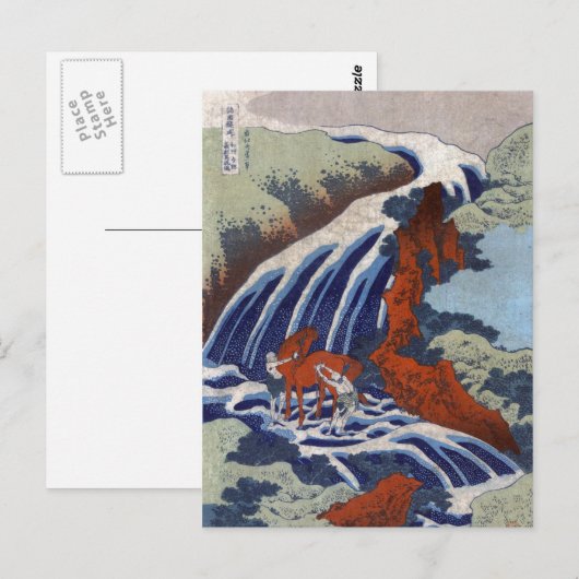 Yoshitsune Umarai waterval in Yoshino in Washingto Briefkaart (Voorkant / Achterkant)