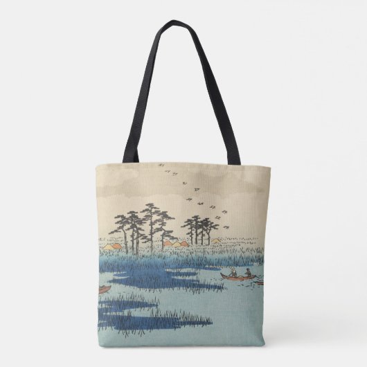 Yoshiwara, Japan: Woodblock Print Tote Bag (Achterkant)