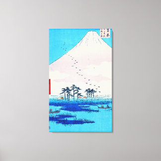 Yoshiwara Station 1855 Canvas Afdruk