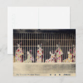 Yoshiwara, Tokyo Courtesans briefkaart reproductie (Voorkant / Achterkant)