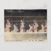 Yoshiwara, Tokyo Courtesans briefkaart reproductie (Voorkant)