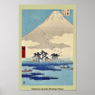 Yoshiwara van Ando, Hiroshige Ukiyoe Poster