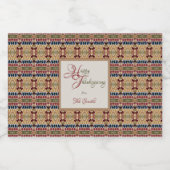 Yoskolo-Thanksgiving Likeurfles Etiket (Enkel label)