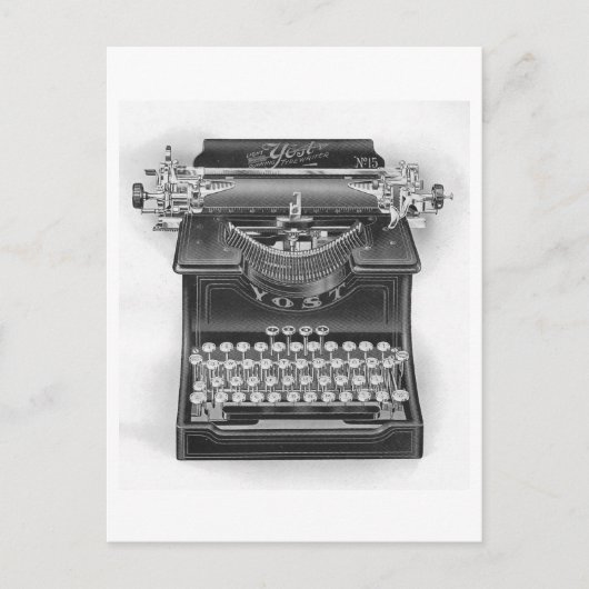 Yost Typewriter Briefkaart (Voorkant)