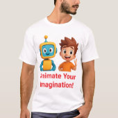 YoToon Studio Funny 3D Cartoon T-Shirt – Animate Y (Voorkant)