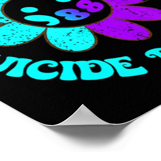 You 988 Suicide Prevention Awareness Daisy  Poster (Hoek)
