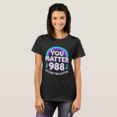 You 988 Suicide Prevention Awareness Rainbow Ribbo T-shirt (Voorkant volledig)