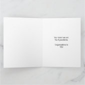 YOU Afgestudeerd Naam en Datum Groot Kaart (Binnen)