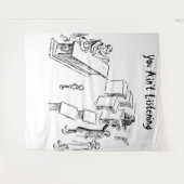 You ain't Listening Tapijt Wandkleed (Voorkant (horizontaal))