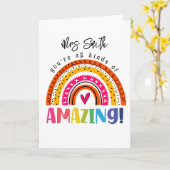 you all kinds of amazing teacher card kaart (Gele Bloem)