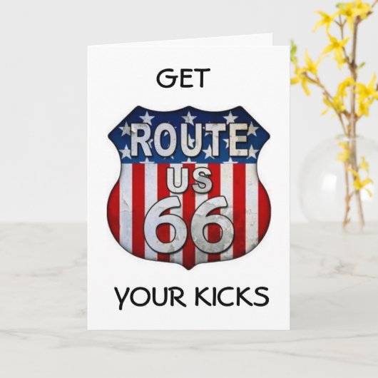 **YOU ALWAYS GET YOUR KICKS***** 60th BIRTHDAY** Kaart (Gele Bloem)