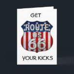 **YOU ALWAYS GET YOUR KICKS***** 60th BIRTHDAY** Kaart<br><div class="desc">LOVED THIS HIGHWAY WHEN I GOT TO DRIVE IT AND CAN'T WAIT TO THE AGAIN OS = HOPE YOU LIKE THIS CARD THERE THARE MORE TO COME! THANK YOU FOR STOPPING BY ONE OF MY EIGHT STORES AND HAVE A GREAT DAY!!!!!</div>
