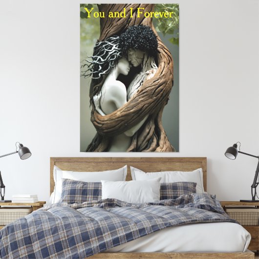 You and I Forever Canvas Afdruk (Insitu (Slaapkamer))