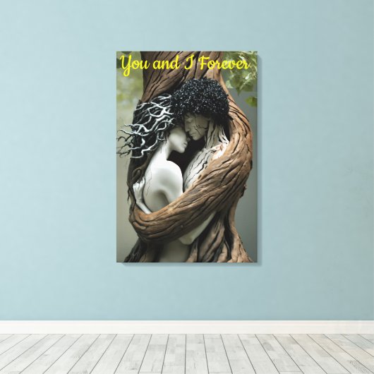 You and I, Forever  Canvas Afdruk (Insitu (Houten vloer))
