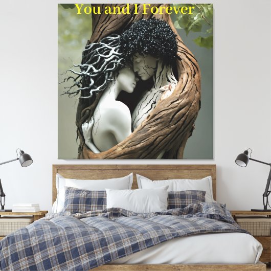 You and I Forever Canvas Afdruk (Insitu (Slaapkamer))