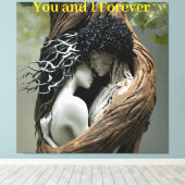 You and I Forever Canvas Afdruk (Insitu (Houten vloer))