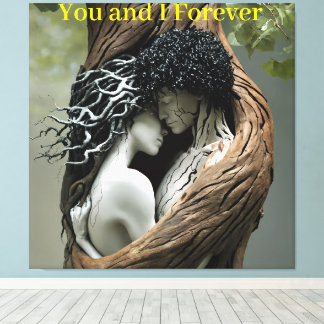 You and I Forever Canvas Afdruk