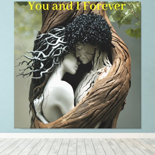 You and I Forever Canvas Afdruk (Insitu (Houten vloer))