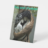 You and I Forever Reclamebord Met Voetstuk (Voorkant)