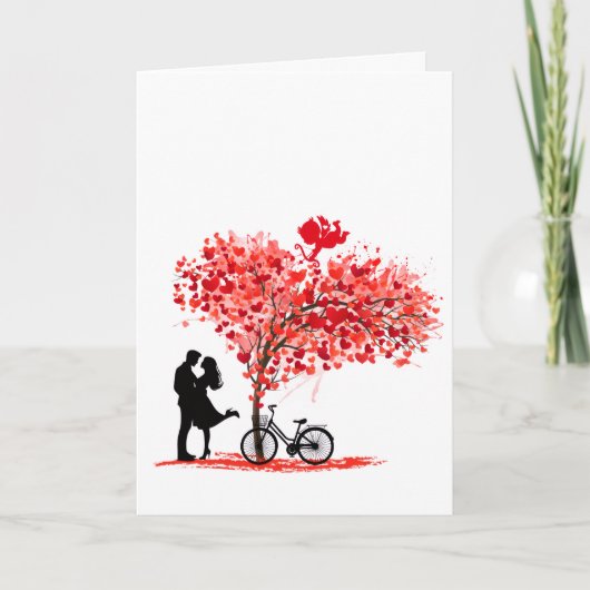 You and Me, and Cupid Personalized Folded Card Kaart (Voorkant)