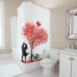 You and Me, and Cupid Shower Curtain Douchegordijn
