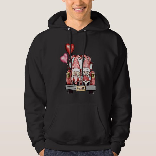 You and Me Gnomes Matching Valentine's Day Couples Hoodie (Voorkant)