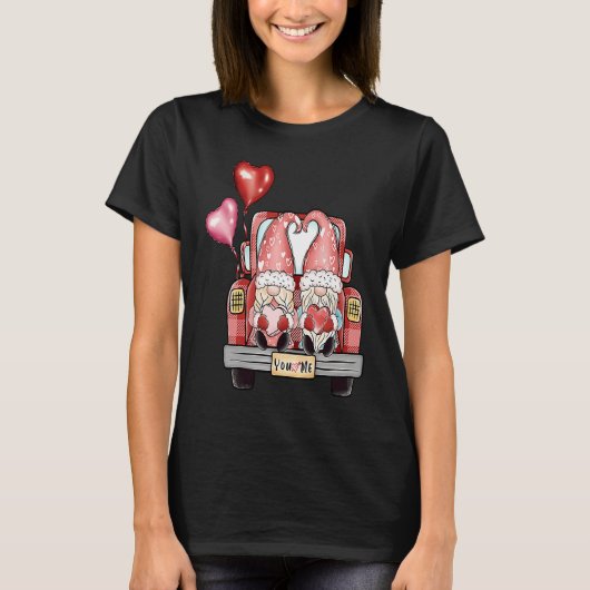 You and Me Gnomes Matching Valentine's Day Couples T-shirt (Voorkant)