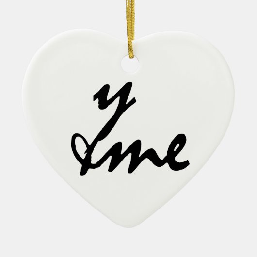 You and me keramisch ornament (Voorkant)