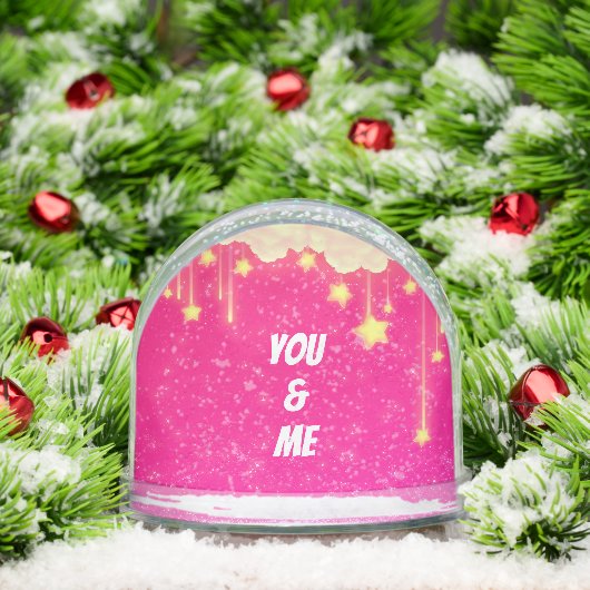 You and Me Wedding Snow Globe Pink Sneeuwbol (Kerstmis)