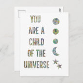 You are a child of the universe  briefkaart (Voorkant / Achterkant)
