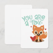 You Are a Fox | Cute Animal Pun Design | Flirty Va Kaart (Voorkant / Achterkant)