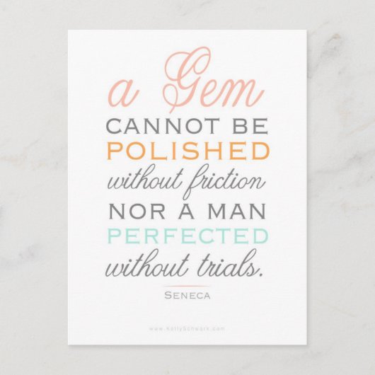 You Are A Gem Design beroemd gemaakt door Kelly Sc Briefkaart (Voorkant)