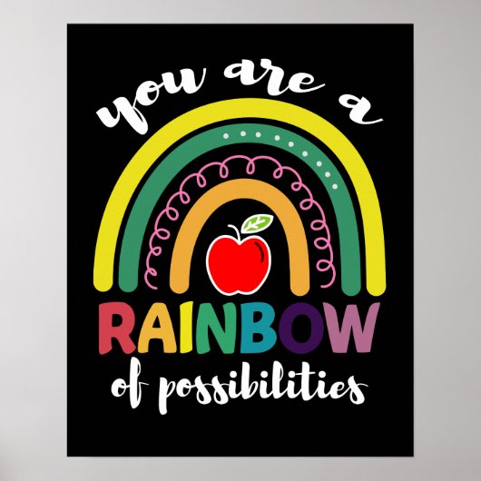 You Are A Rainbow Of Possibilities Teacher Poster (Voorkant)