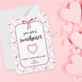 You Are A Sweetheart Classroom Valentine Notitiekaartje