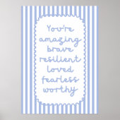 You Are Affirmations Poster (Voorkant)