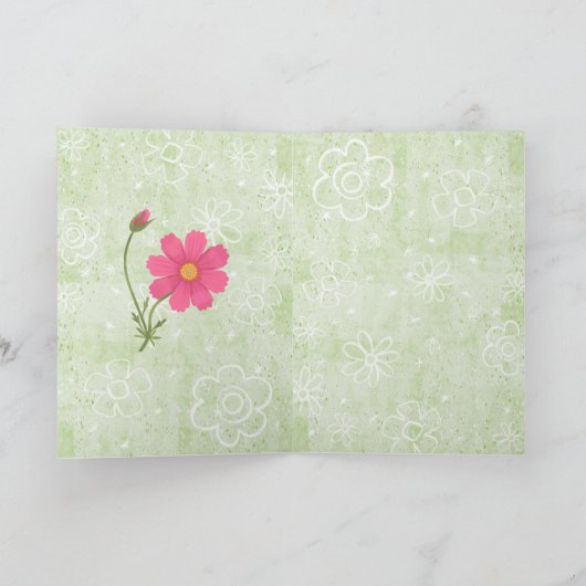 You Are Amazing! Green Floral Garden Encouragement Kaart (Binnen)