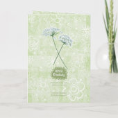 You Are Amazing! Green Floral Garden Encouragement Kaart (Achterkant)