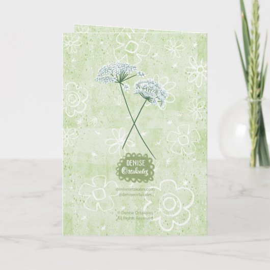 You Are Amazing! Green Floral Garden Encouragement Kaart (Achterkant)