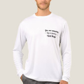 You are Amazing Keep on Smiling Think Happy Tri-Blend Shirt (Voorkant volledig)