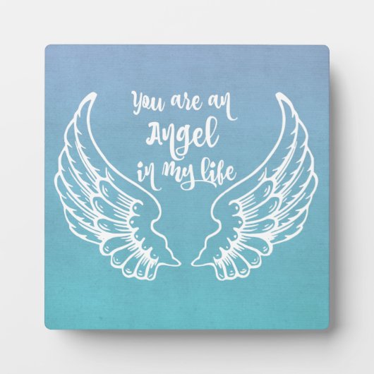 You are an Angel in my Life Quote Fotoplaat (Voorkant)