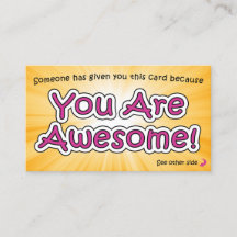 You Are Awesome Kaarten - Waarderingskaarten
