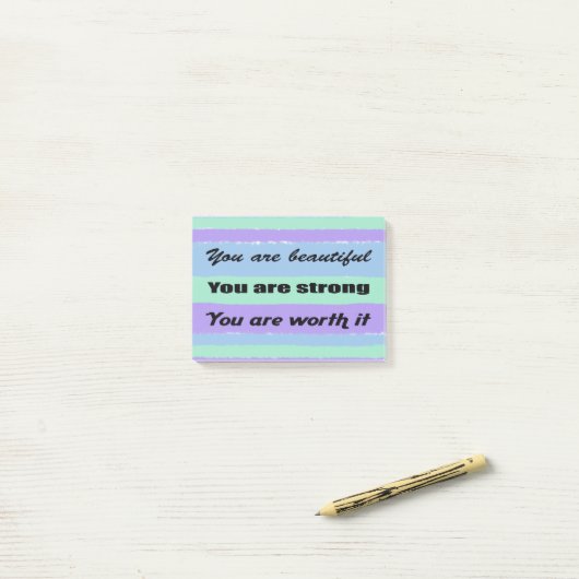 You are beautiful post-it® notes (Op bureau)