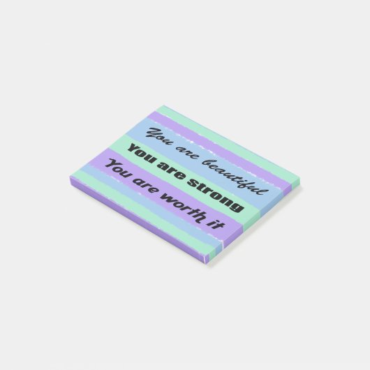 You are beautiful post-it® notes (Schuin)