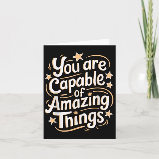 You Are Capable Of Amazing Things Kaart (Voorkant)