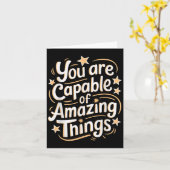 You Are Capable Of Amazing Things Kaart (Gele Bloem)